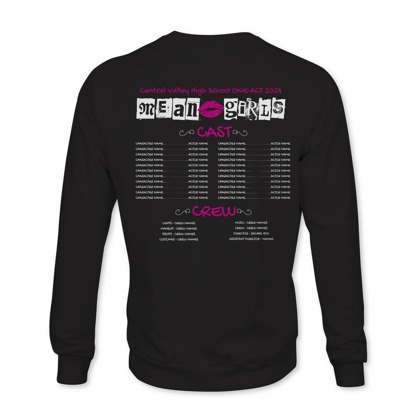 Black Crew Neck Sweatshirt